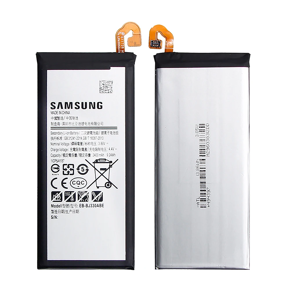 Аккумулятор для samsung J330 EB-BJ330ABE 2400 мАч для samsung Galaxy J3 J3300 J330F SM-J3 Pro, Сменный аккумулятор для телефона