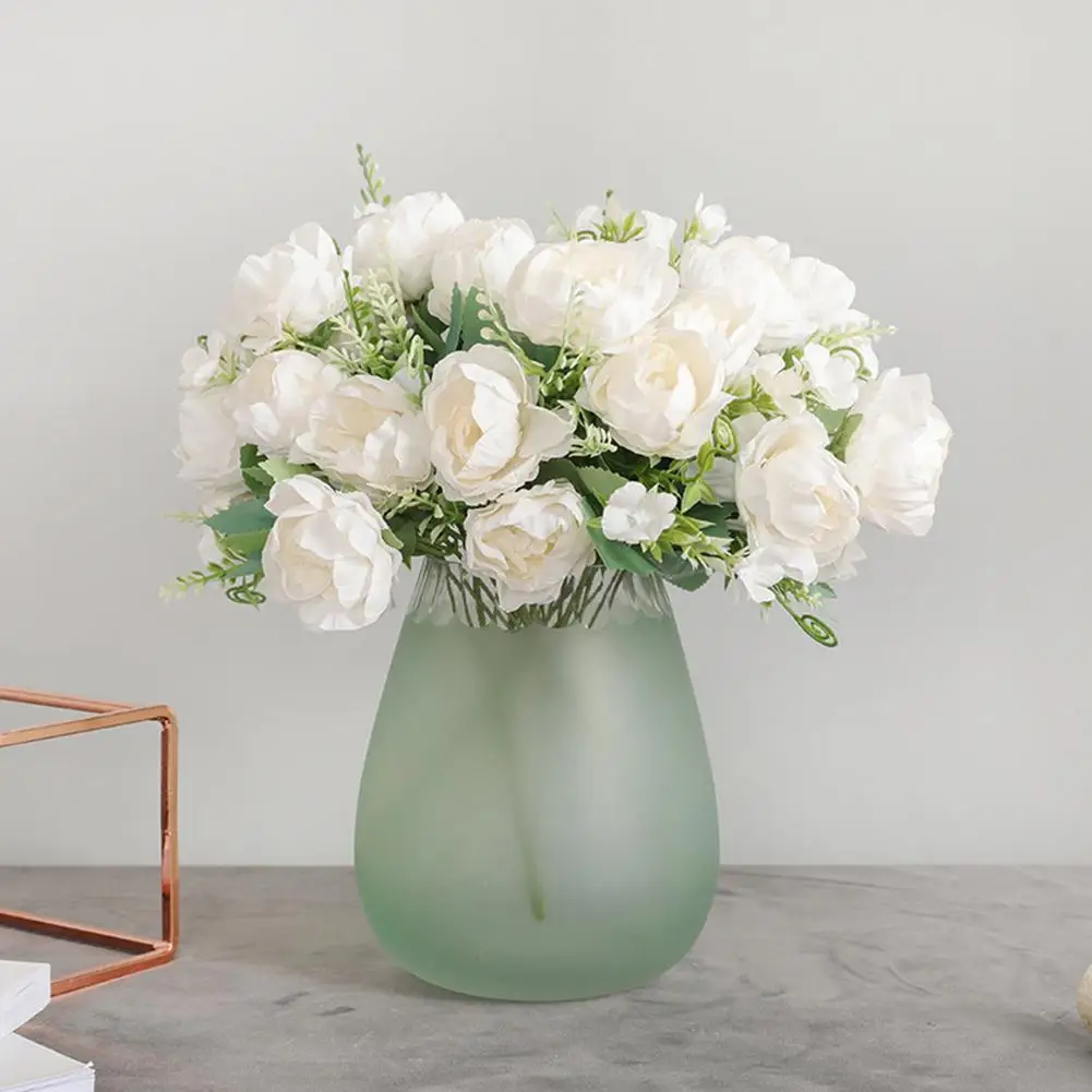 

Table Decoration Fake Flower Simulation Bouquet Wholesale Wedding Desktop Simulation Flower 7 Royal Peony Holiday Decoration