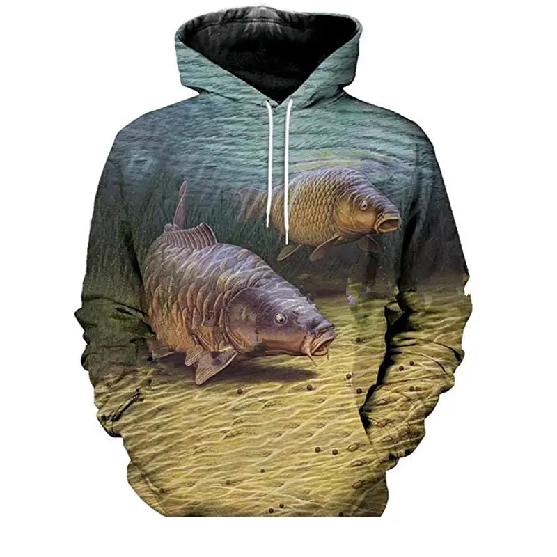 

Новинка 2020, одежда для рыбалки с 3D рисунком, толстовки с длинным рукавом размера плюс, пальто для рыбалки, Спортивная одежда на открытом возд...