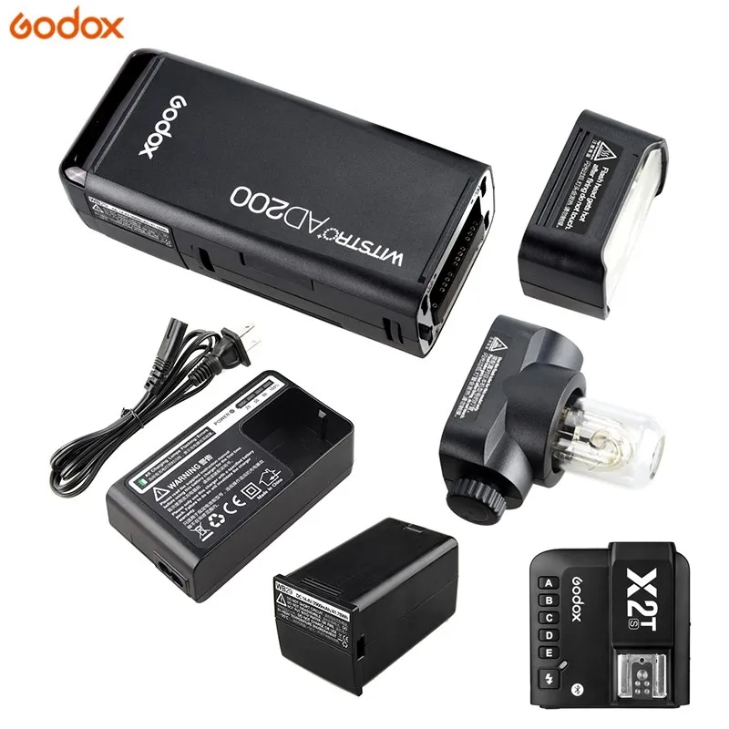 GODOX AD200 TTL 2 4G Вспышка для фотокамер Speedlite HSS 1/8000s эксклюзивная карманная Speedite
