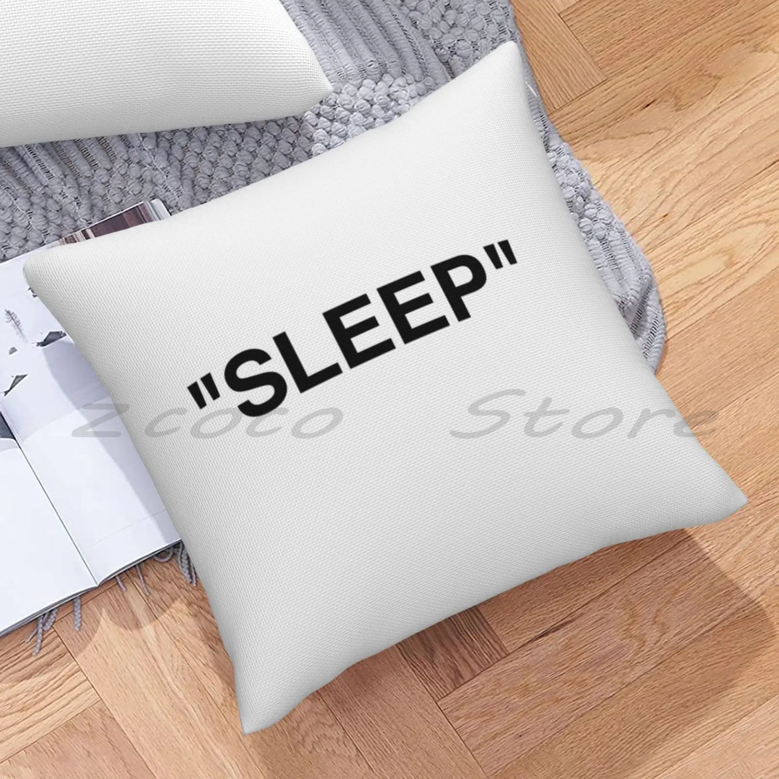 Наволочка из льняной бархатной ткани с принтом Сон | Дом и сад