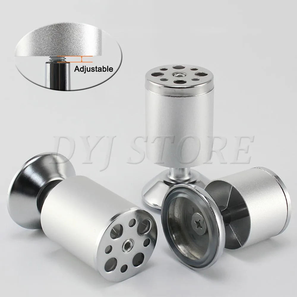 

2/4 Pcs Multi-size Adjustable Metal Furniture Legs Replacement For Cabinet Coffee Table TV stands Sofa Legs rubber feet pads