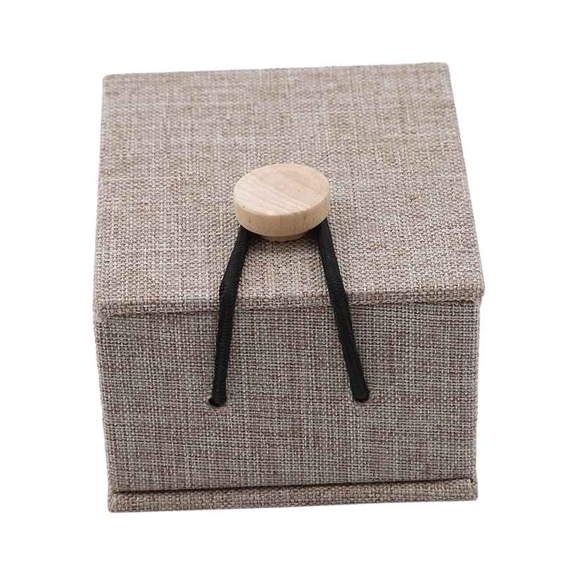 Персонализированная деревенская Свадебная деревянная коробочка для колец