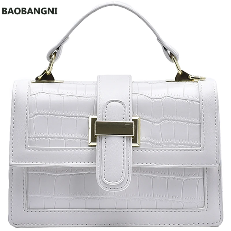 

Crocodile Pattern Square Tote Bag Fashion New High Quality PU Leather Women's Designer Handbag Chain Shoulder Messenger Bag