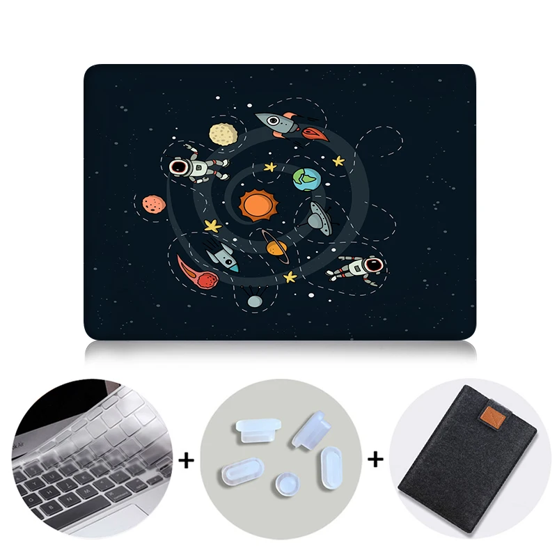 Чехол для ноутбука с мультипликационным принтом MTT для Macbook Air Pro retina 11, 12, 13, 15 дюймов с сенсорной панелью, защитный чехол 13,3 дюйма - Цвет: MB13