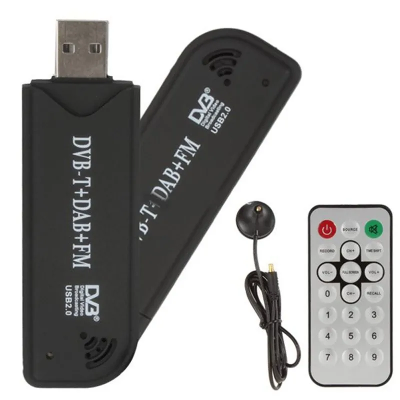 Универсальный цифровой USB2.0 HDTV FM+ DAB DVB-T RTL2832U+ FC0012 Поддержка SDR тюнер приемник Горячая