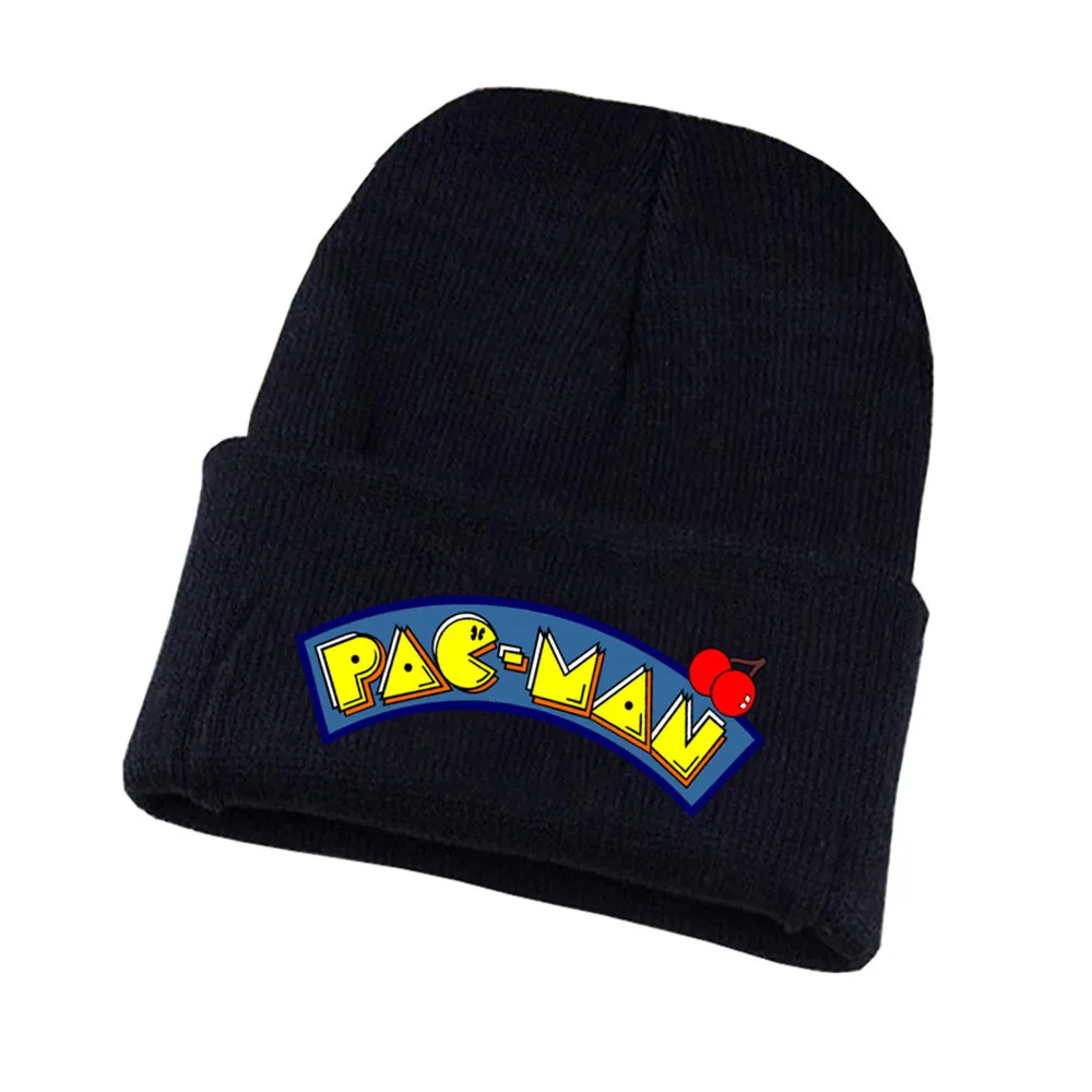 13 Аниме Pacman вязаная шапка для косплея унисекс принт Для Взрослых Повседневная хлопковая шапка для подростков зимняя вязаная шапочка - Цвет: 13