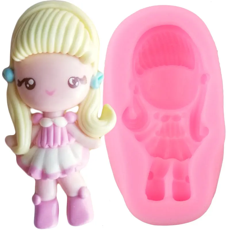 DIY девочки силиконовые формы принцесса кекс Топпер помадка Шоколадные конфеты