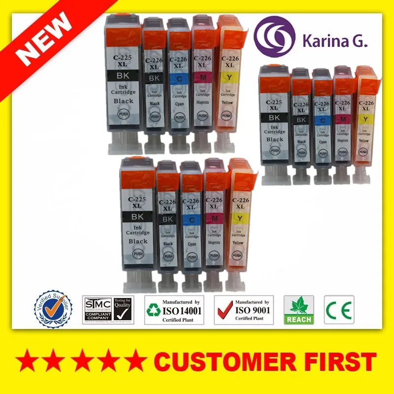 Совместимый картридж с чернилами для Φ PGI225 Canon Pixma iP4920 MG5220 MG5320 MG6220 MG8220 MX882 принтер |