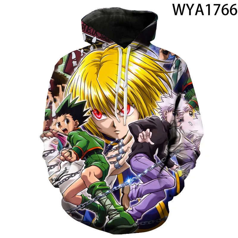 Новые толстовки с капюшоном для комиксов Hunter X мужские женские детские 3D принтом
