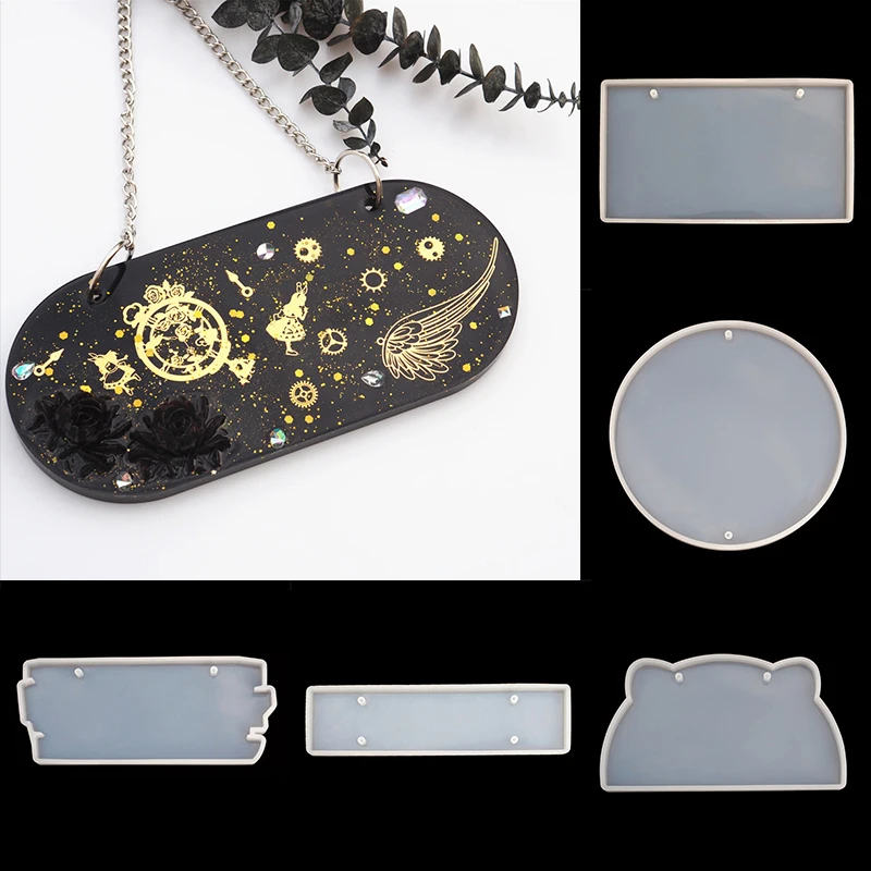 

DIY Doorplate Silicone Mold Handmade Hanging Tags Indicator Signs Welcomes Door Number Plate Epoxy Resin Mold Casting Mould