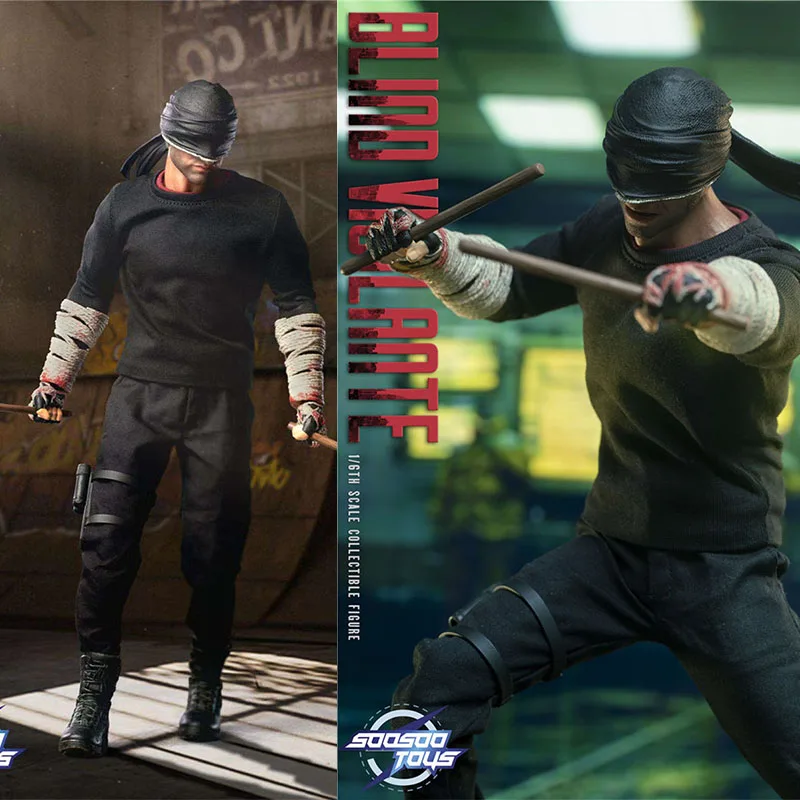 

In Stock Soosootoys SST024 1/6 Blind Vigilante Figure Model 12" Full Set Male Soldier Action Doll Toy