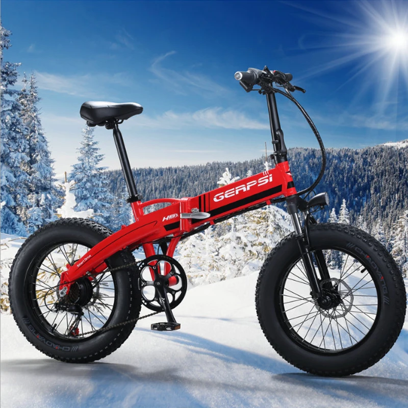 

Electric mountain bike e bike aluminum alloy 4.0 fat tire electric bicycle beach snow foldable electric bike 20 inch e bicycle