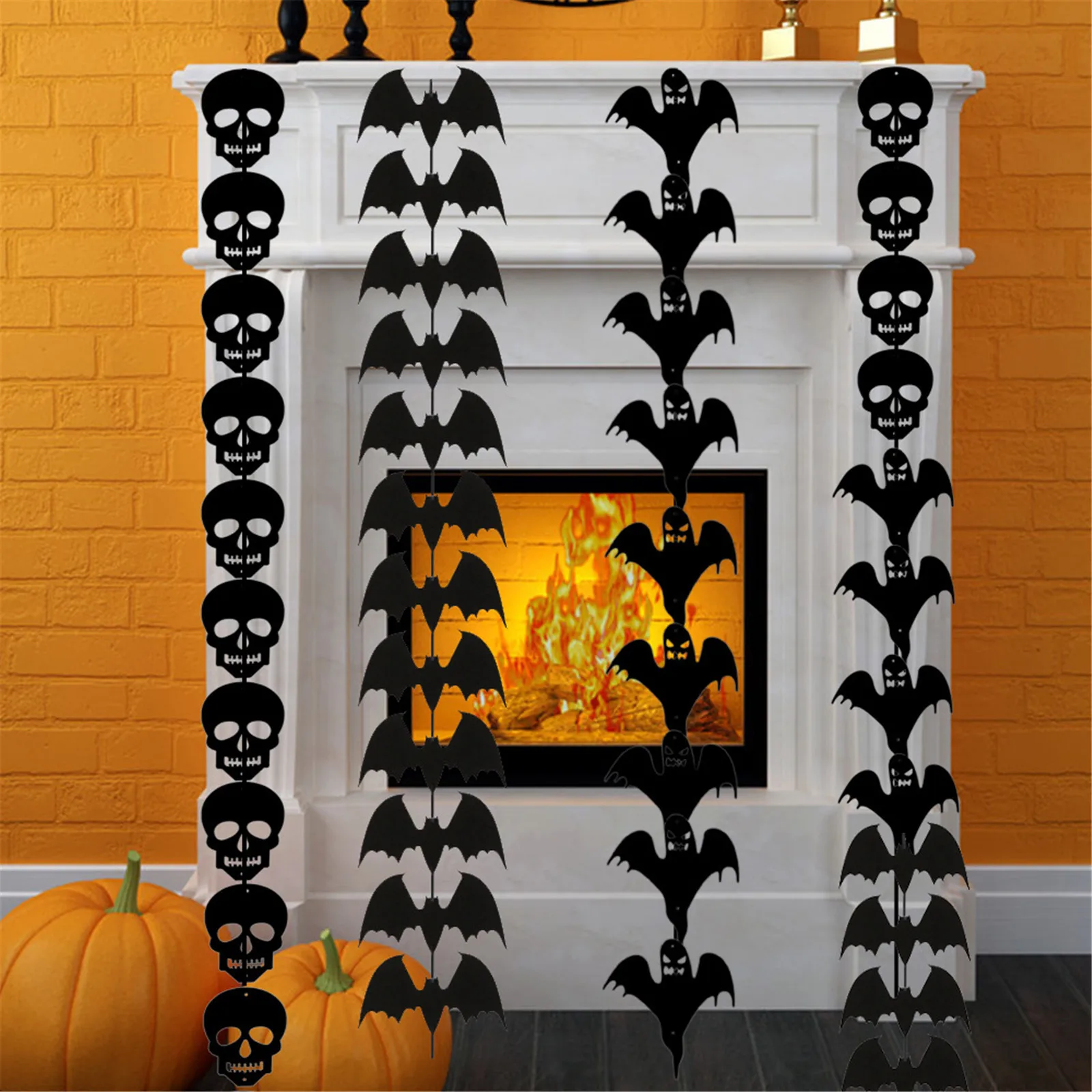 

Halloween Non-woven Bat String Decoration Bar Party Holiday Pendant Halloween decoracion habitacion decoration maison