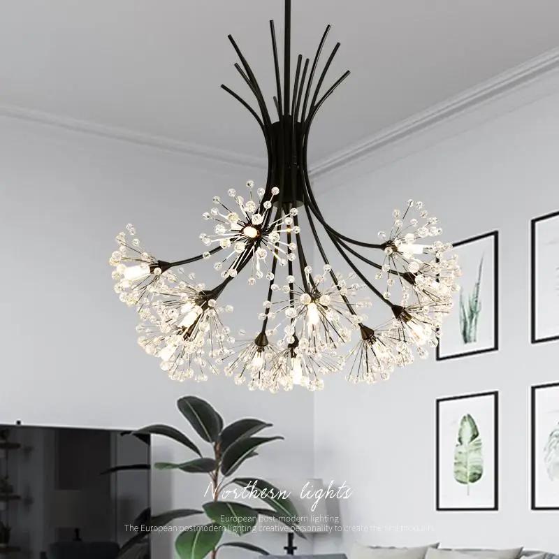 Современная хрустальная люстра подвесной светильник в виде сферы для гостиной