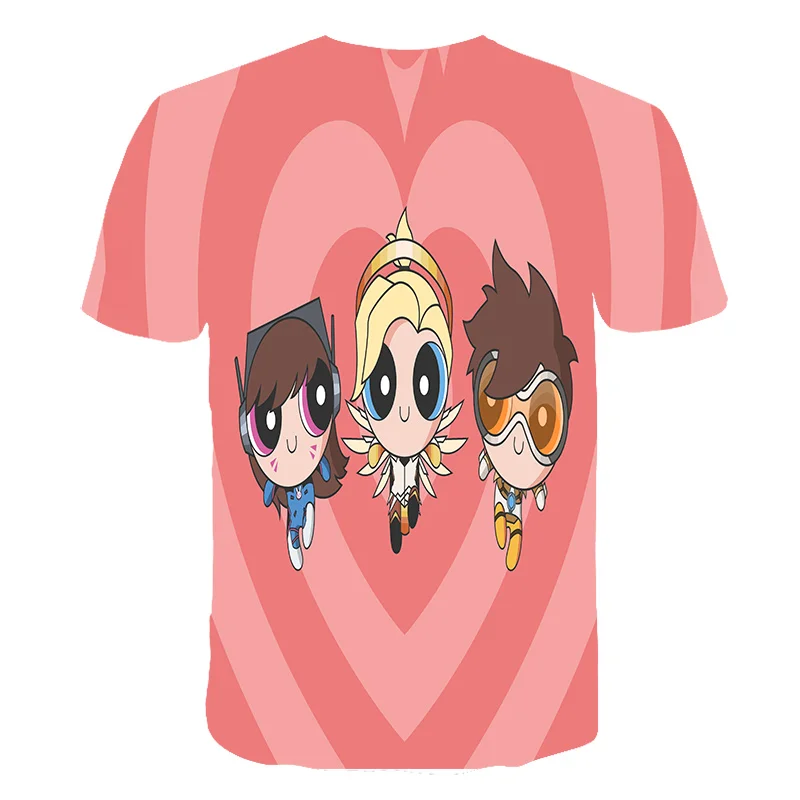 

New boys and girls T-shirt Kawaii Flying Girls cartoon girl Harajuku T shirt printed funny cute T shirt T shirt girl Korea