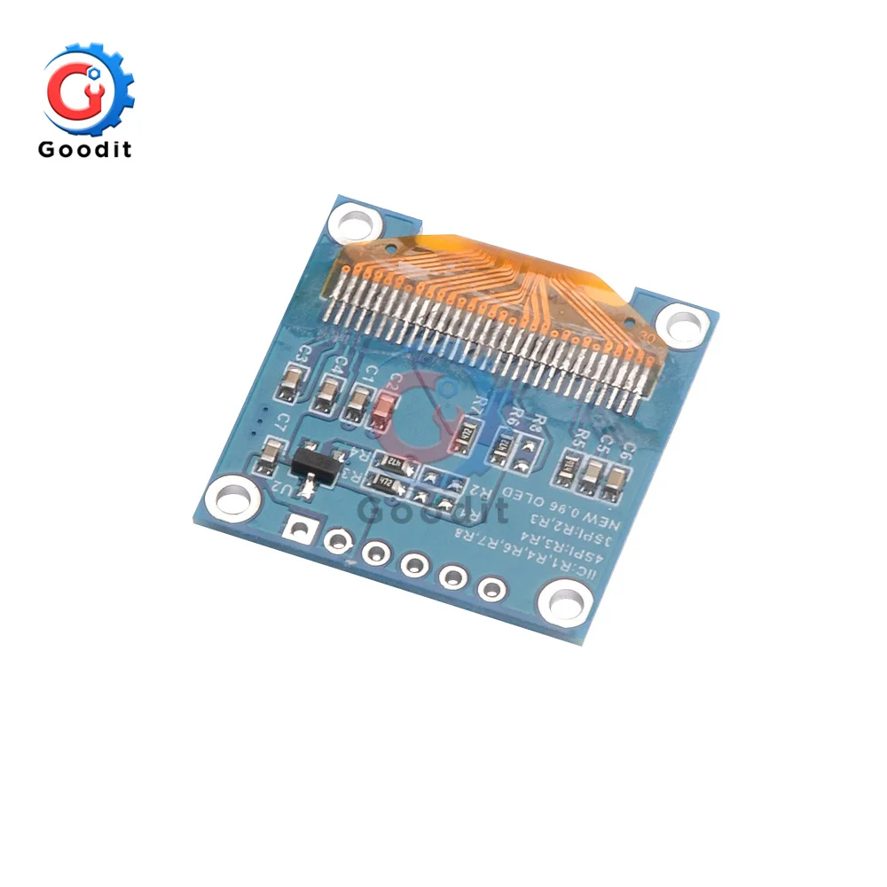 Оригинальный светодиодный модуль O SPI/IIC I2C 0 96 дюйма белый/синий/желтый синий 128X64