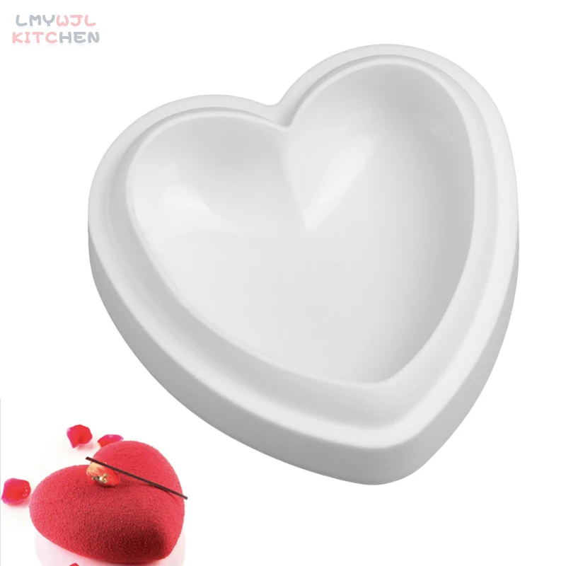 

Heart Shape Mousse Cake Silicone Mold DIY Baking Mold Food Grade Silicone Non-stick Bread Baking Pan Kitchen Cake Tools