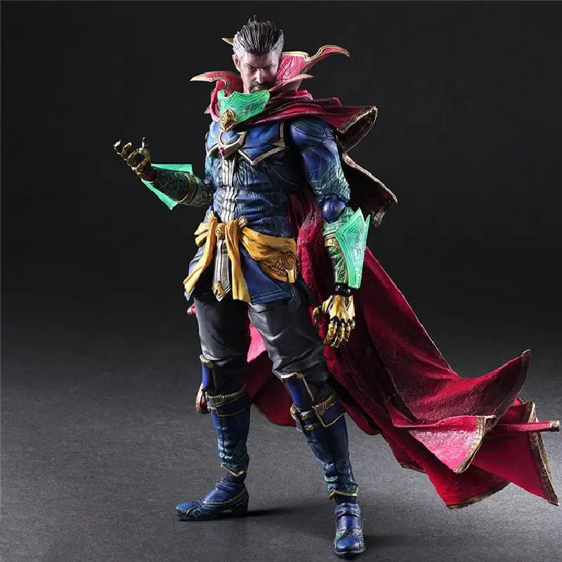 

Marvel The Avengers 3 Play Arts Series Doctor Strange Action Figures Gk Pvc Model Toy Collections Carry Katana Anime Game Dolls