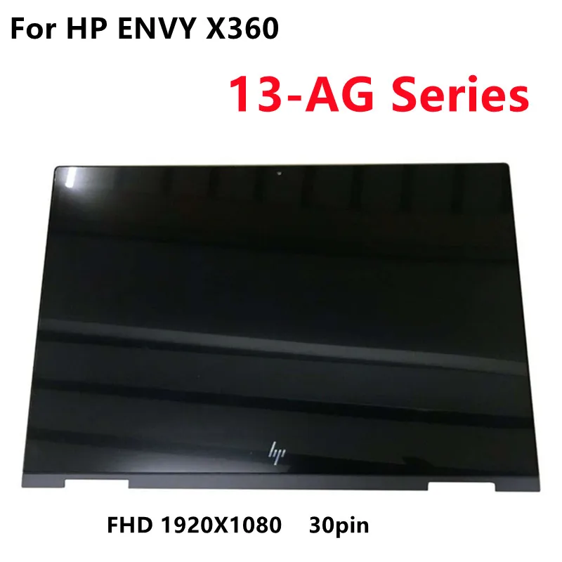 ЖК-дисплей FHD 1920*1080 IPS с сенсорным экраном в сборе + рамка для серии HP Envy X360 13-AG -