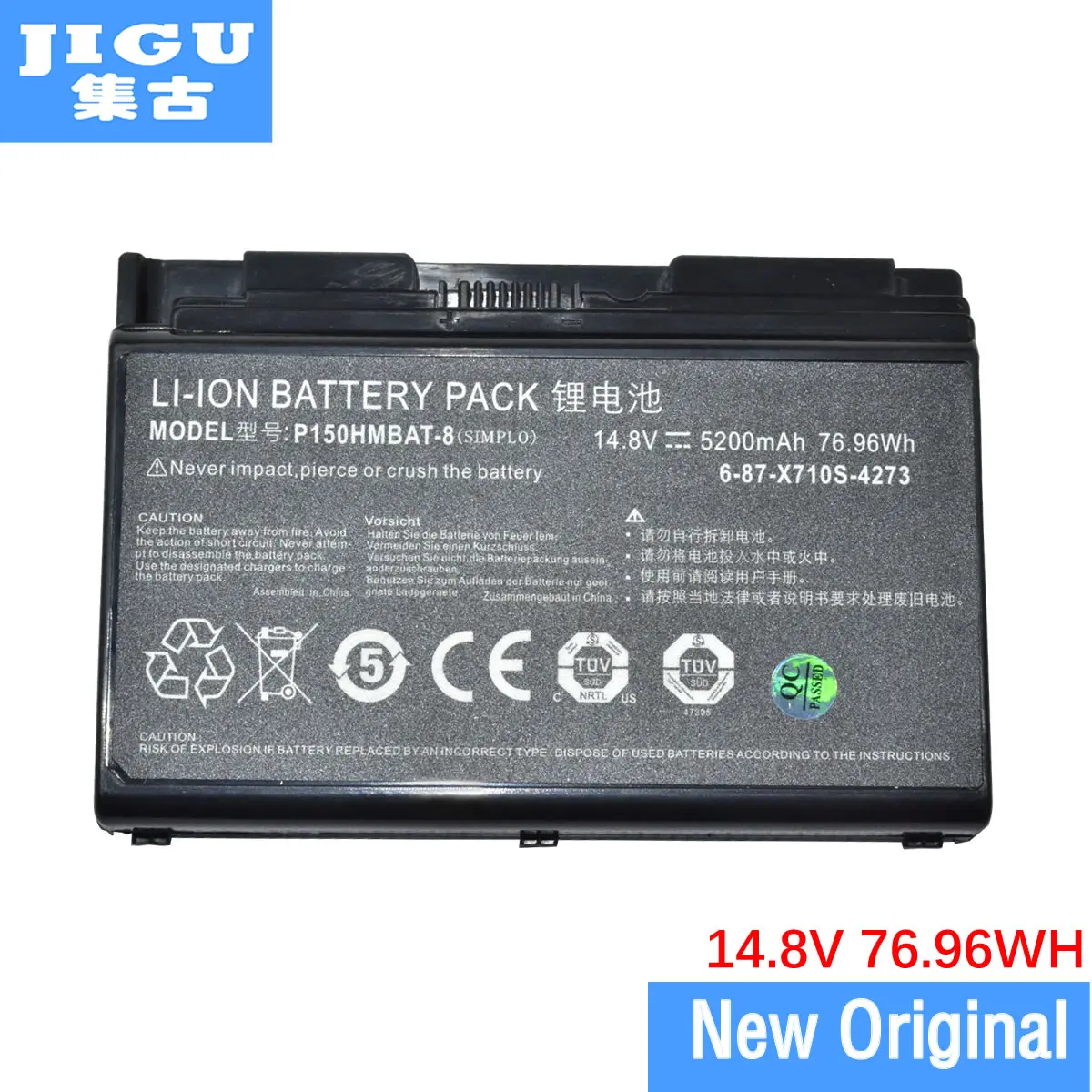 Аккумулятор JIGU для ноутбука 6 87 X710S 4J71 оригинальный Clevo P150EM P150HM P150SM P151HM1 P151EM1