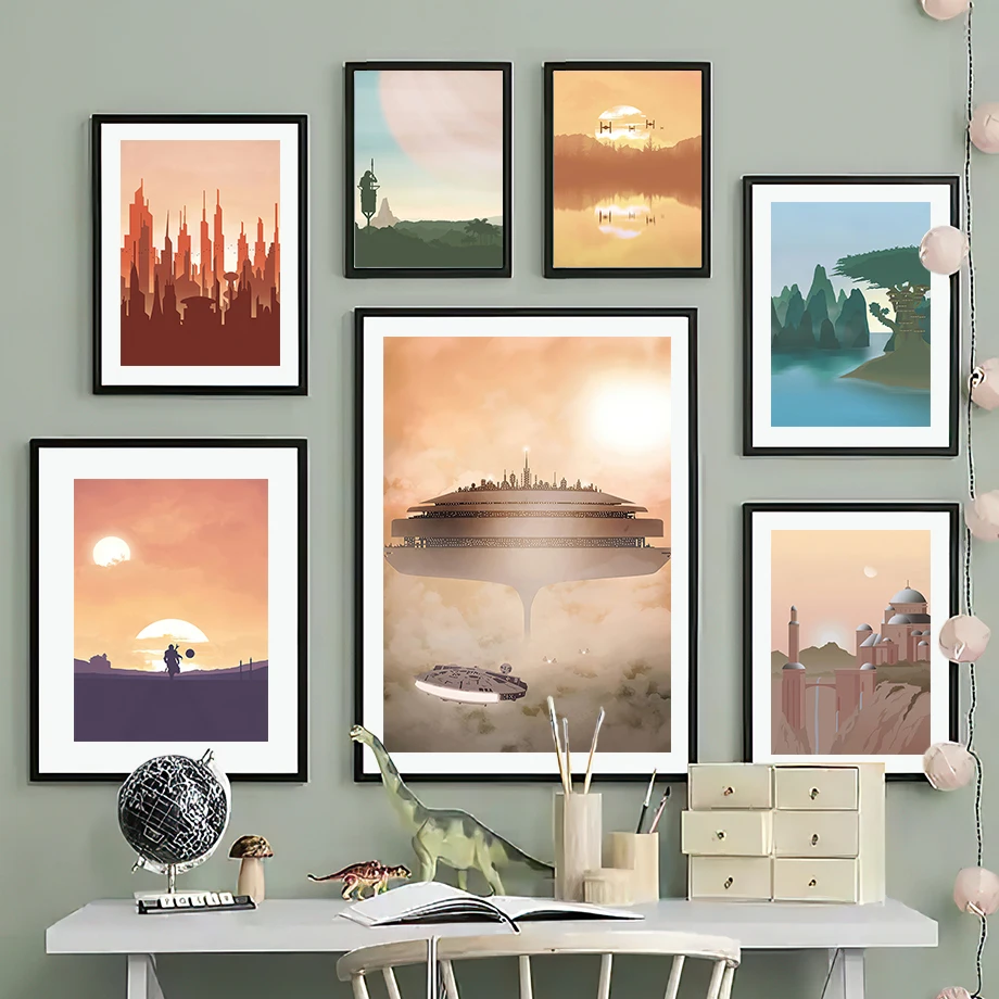 

Travel Landscape Sun Mountain Forest Sea Wall Art Canvas Painting Nordic Posters And Prints Wall Pictures For Living Room Decor