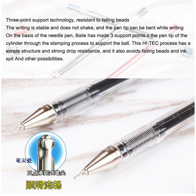 12 шт./кор. Pilot HI-TEC набор гелевых ручек 0 25 3 4 мм тонкая шариковая ручка игла
