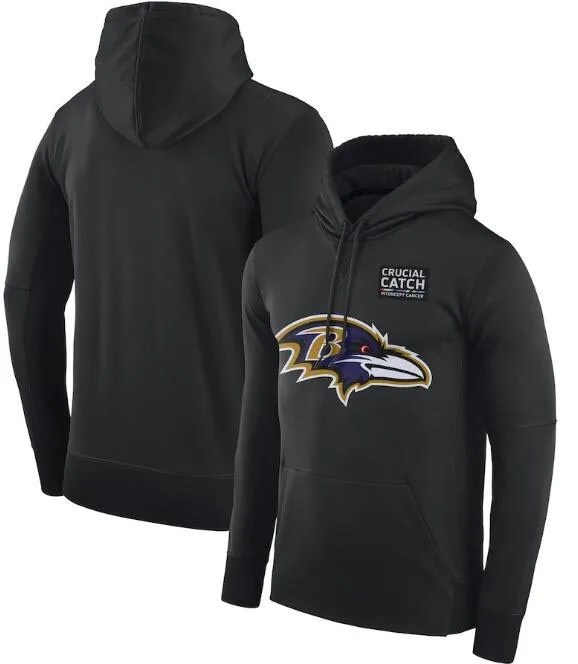 

Baltimore Crucial Catch Performance Ravens Men Anthracite Hoodie