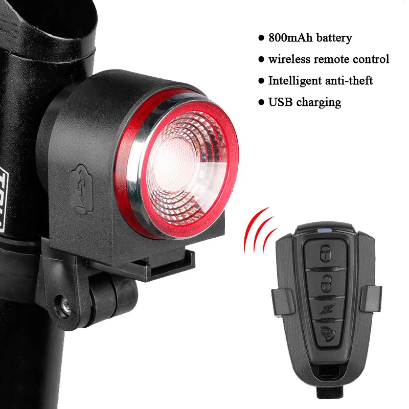Велосипедный задний фонарь торможение сигнализация от взлома пульт