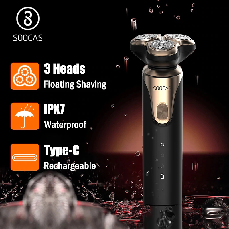 

SOOCAS Electric shaver Men Electric Razor beard trimmer for Man Shaving Machine 3D Floating Electric Shaver xiaomi razor IPX7
