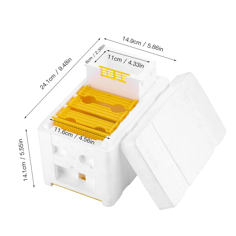 Пчелиный улей Пчеловодство королевская коробка для опыления пенопластовые