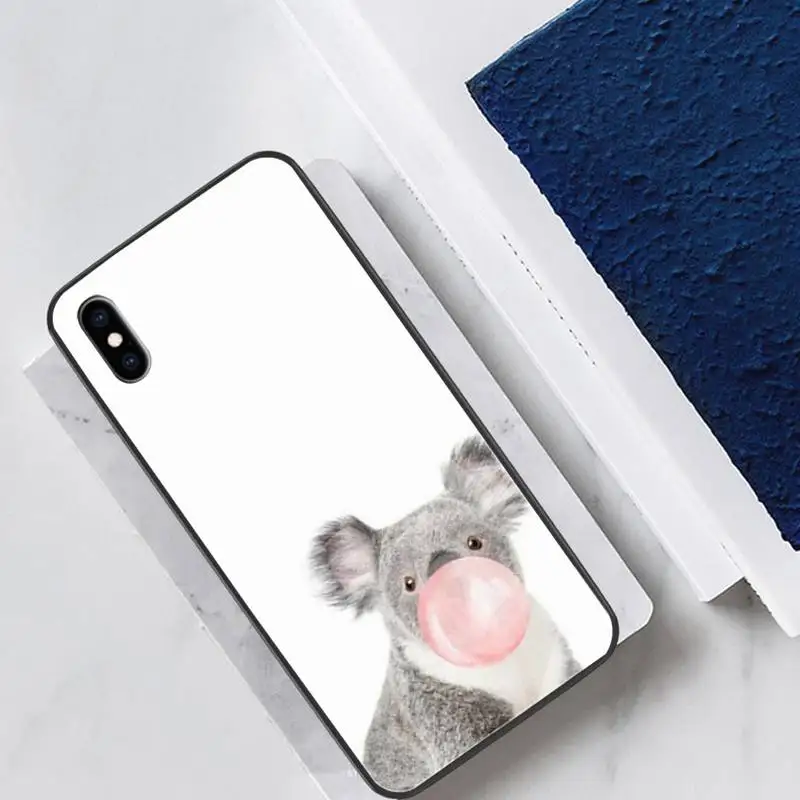 

Animal Balloon Glass Phone Case Back Shell For IPhone 12 11 Pro Max Cases XR XS 7 8 Plus Cover Accessories Carcasa