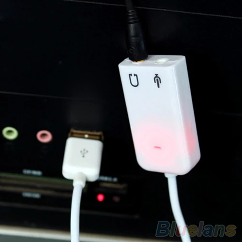 1 шт. Портативный внешний USB 2 0 3D Виртуальный 7 канальный аудио адаптер Звуковой