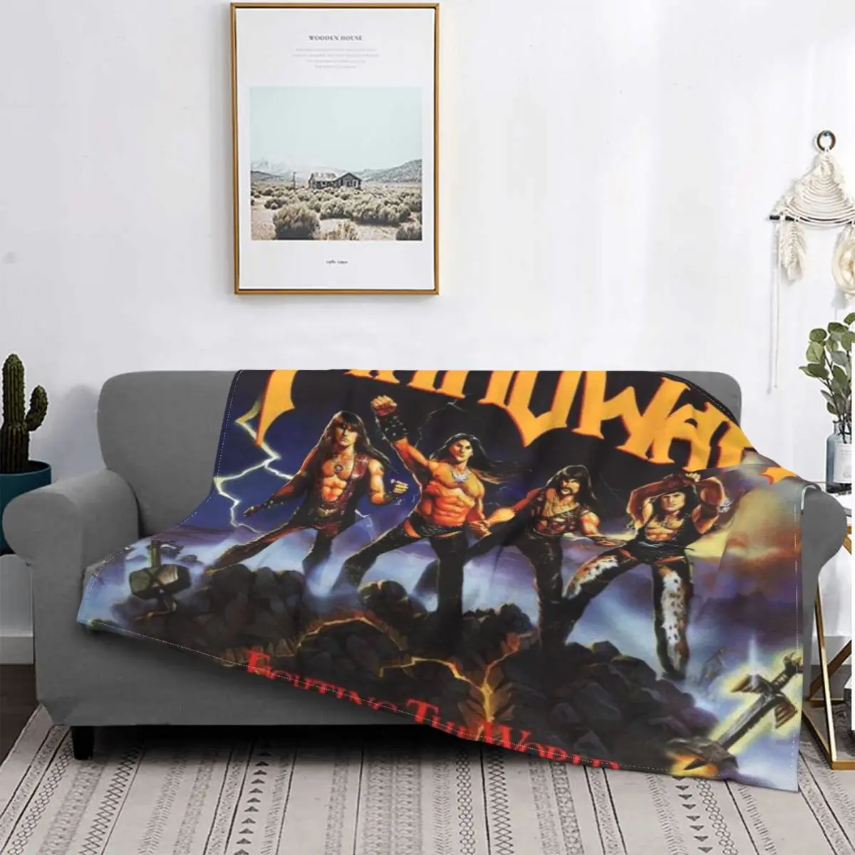 

Manowar-Manta a cuadros para niños, funda para sofá, cama, 1203