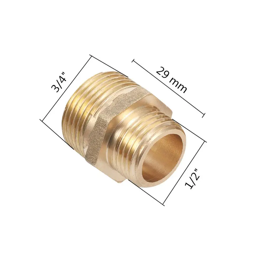 Латунь 1/2 "до 3/4" Мужской резьбовой разъем для домашнего улучшения внешней