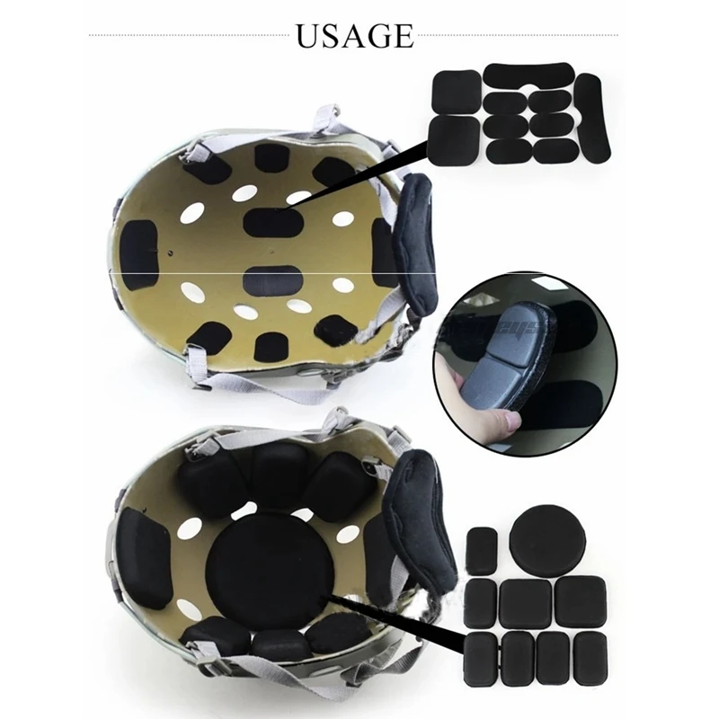 Outdoor Fast Helmet Airsoft Tactical Protective Pad Comfortable Hunting Helmet Accessories Pads Paintball Shooting Helmets Pads