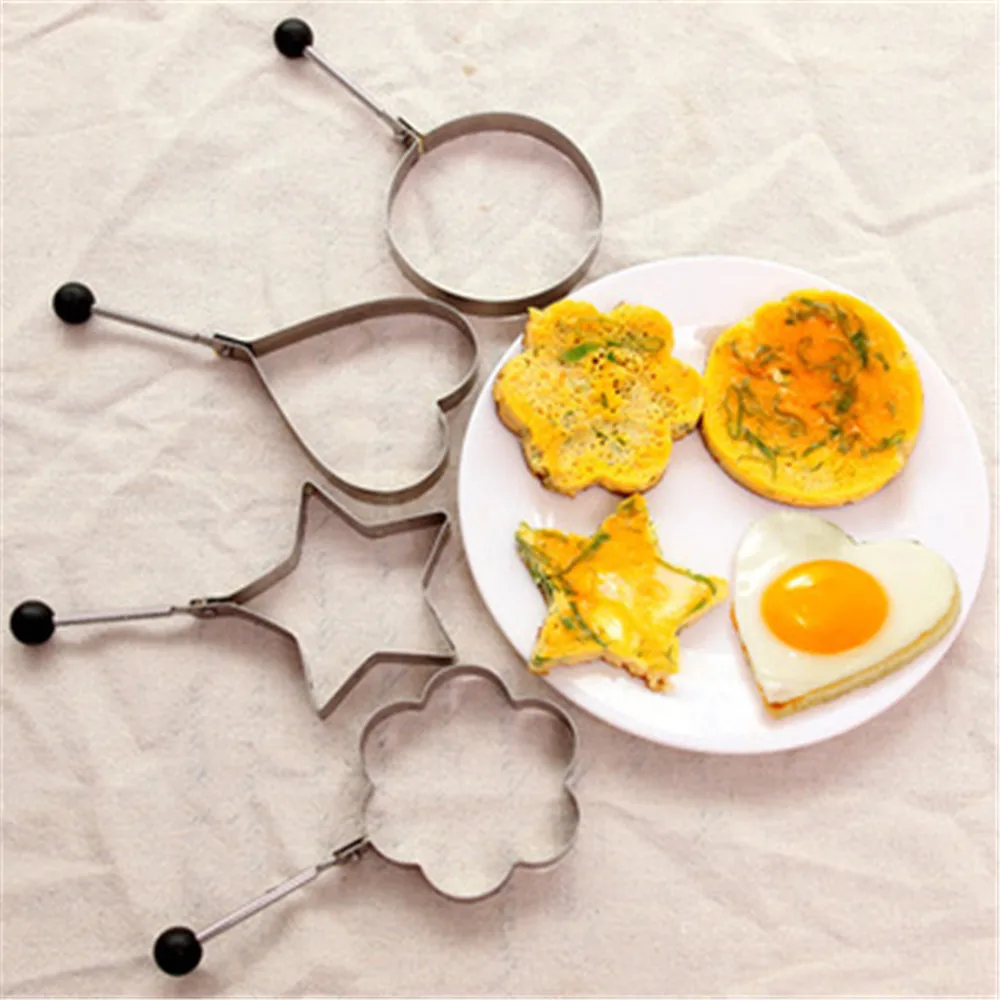 1/PCS stainless steel omelette heart breakfast baking model heart-shaped gadge |