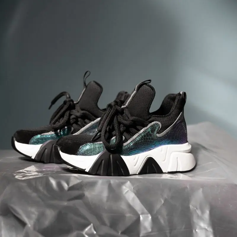 ZALAVOR/женские кроссовки из натуральной кожи Лидер продаж обувь на платформе