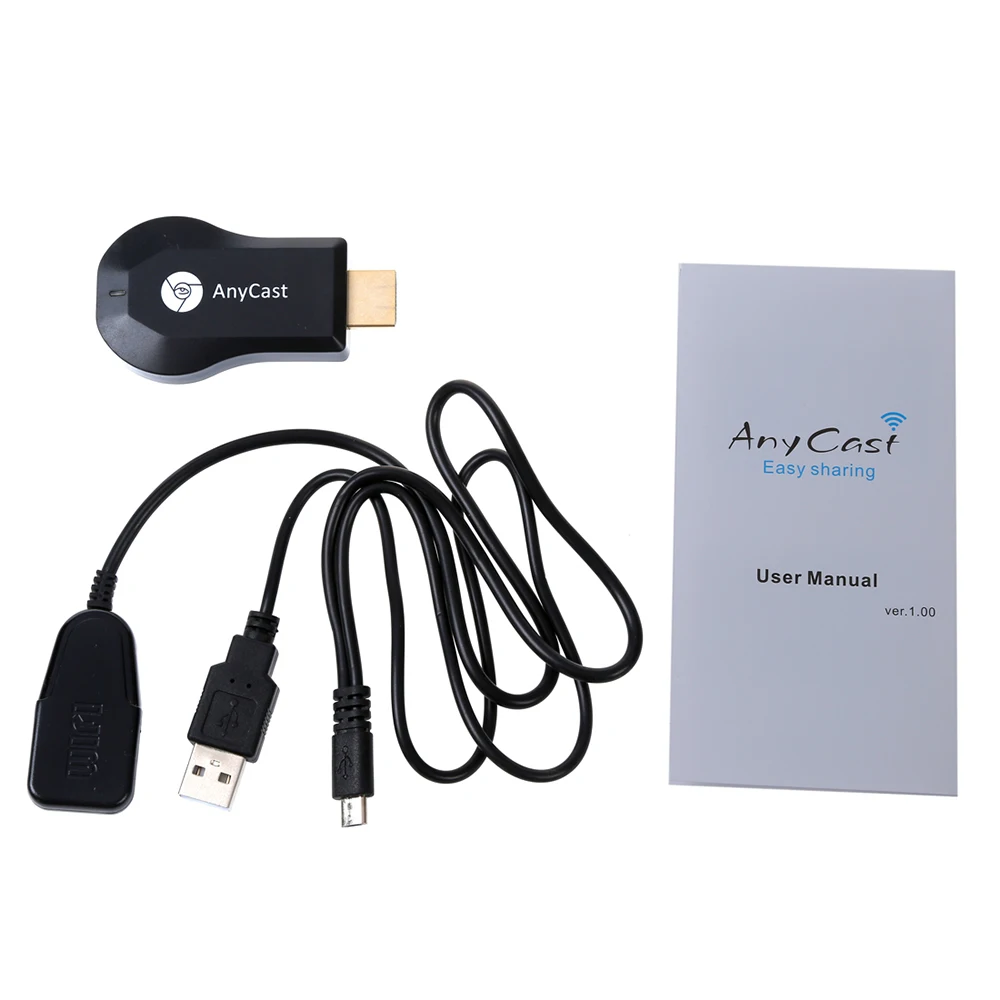 Адаптер Anycast M2 Miracast для телевизора Wi-Fi дисплей зеркальный приемник беспроводной