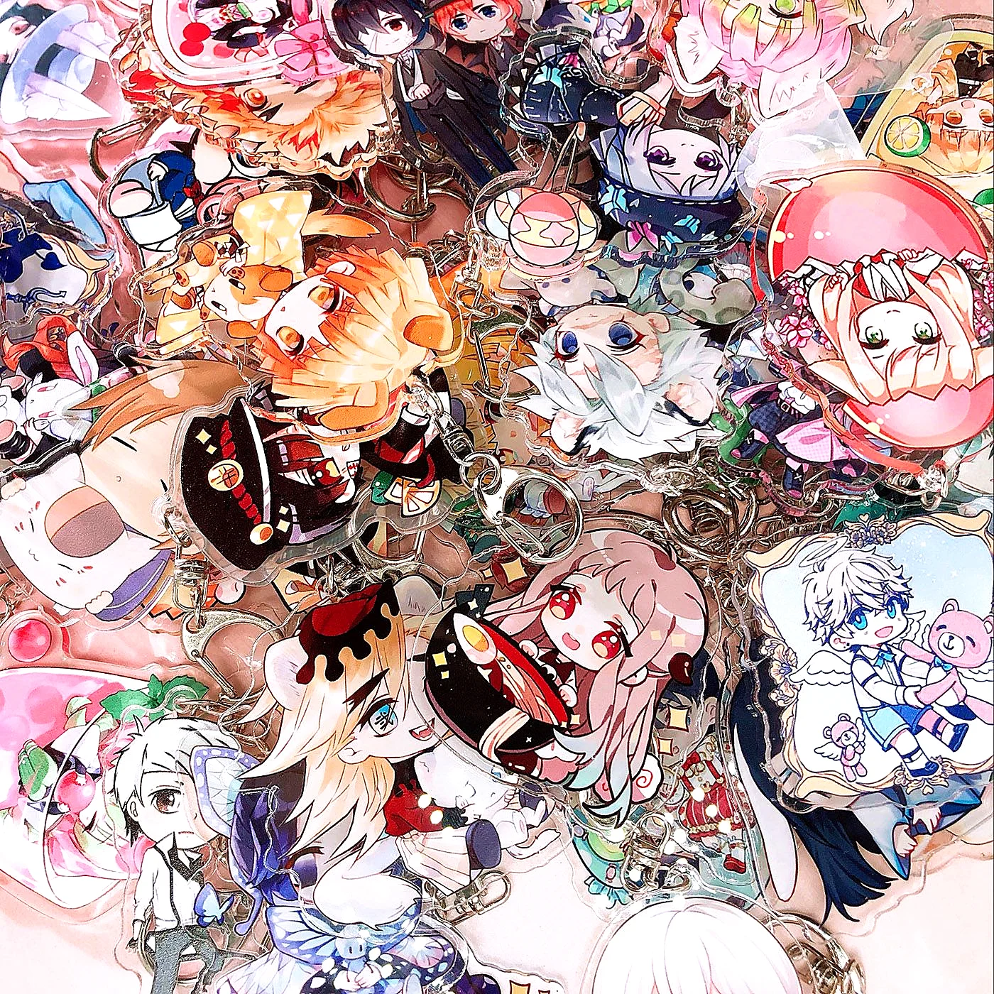 

2020 Lucky bag Key Chains Man Game Cartoon Keychain Extra-Value Meal Pendant Keyring For Woman Kids Gifts New