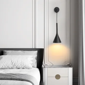 Simple Modern bedside lamp in Northern Europe bedroom hallway hotel homestay light luxury corridor hotel decorative wall lamp