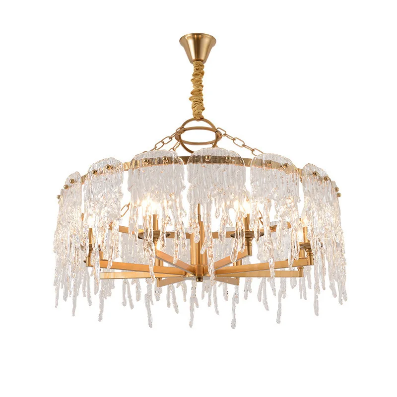 

Postmodern glass chandelier simple creative villa luxury living room dining room chandelier