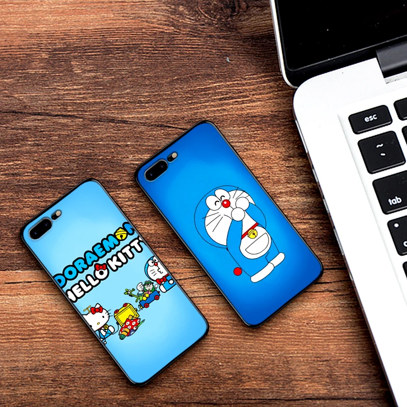 Милый 3D Doraemon мягкий силиконовый чехол для телефона iPhone XR TPU 5 5SE 6 6S 7 Plus 8Plus XS X Xr Max 9