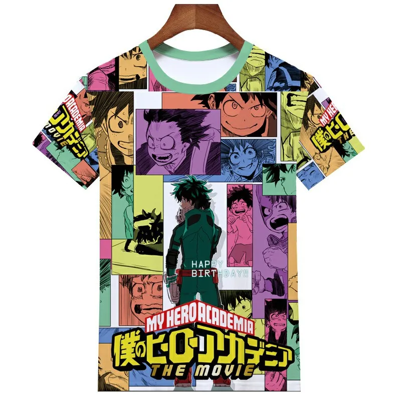 

Boku No Hero Academia Summer Short Sleeve Anime T Shirt for Men Women Kids Tshirt Japanese Harajuku Kawaii Tee My Hero Academy