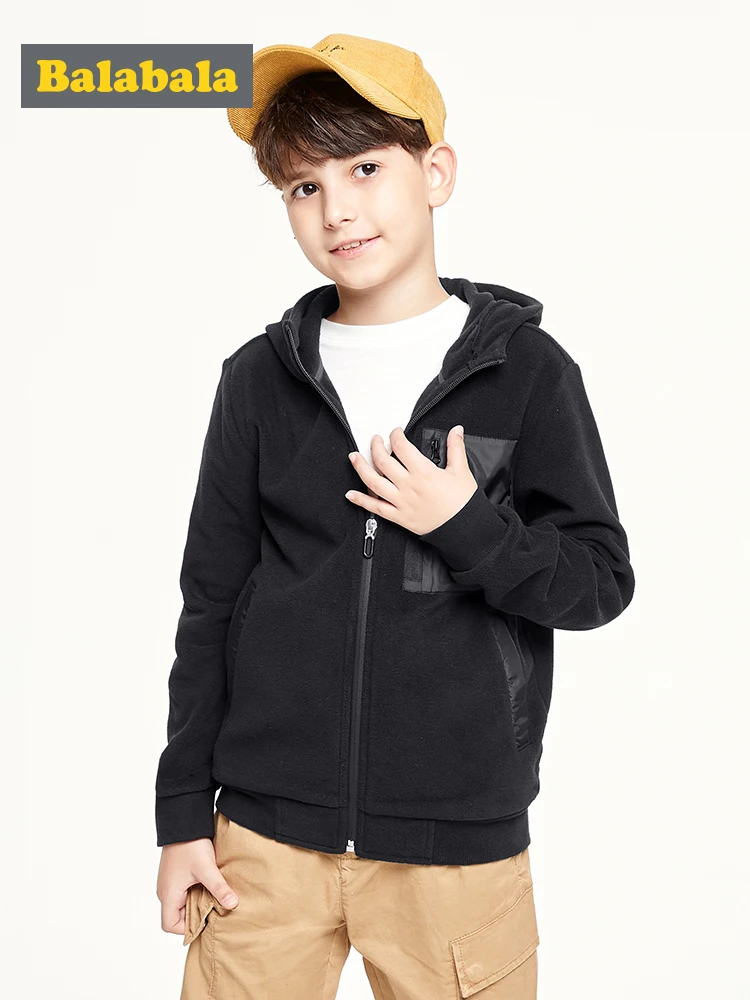 Куртка для мальчиков 2019 Новая Осенняя детская одежда Флисовая теплая верхняя