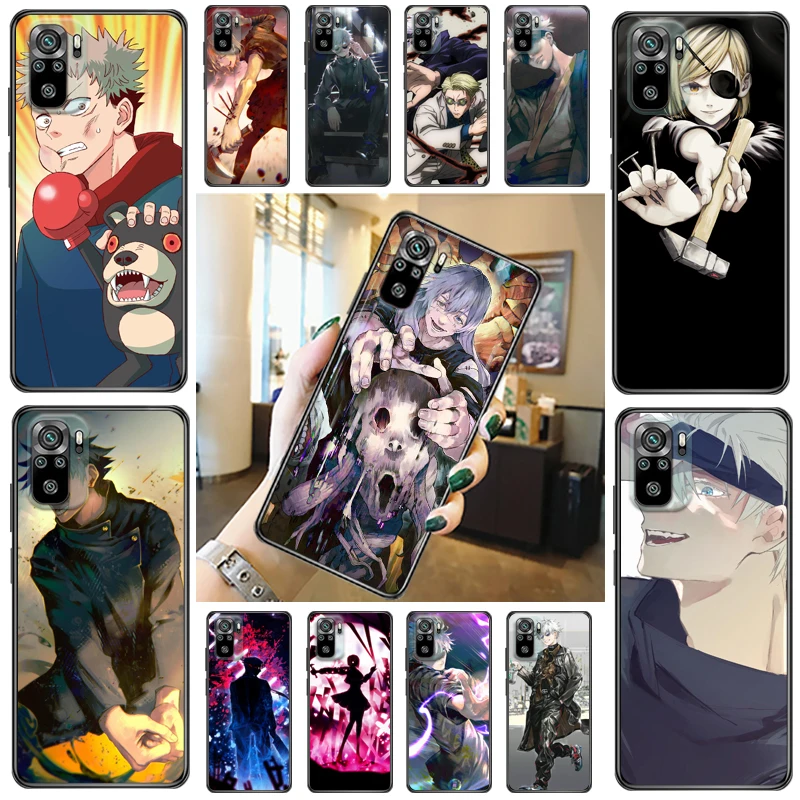 

Jujutsu Kaisen Satoru Gojo Sukuna Fushiguro Megumi Yuji Itadori Phone Case For Xiaomi Redmi Note 10 Pro 10T 5G 10S Coque Cases