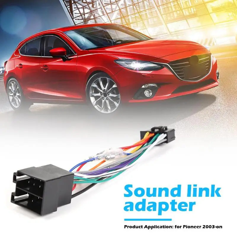 Горячая продажа жгут стереопроводки разъем ABS автомобильный стерео радио ISO