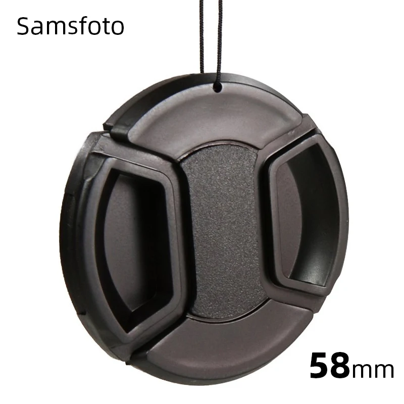 58 мм защелкивающаяся крышка объектива для Canon EOS Rebel T7i T6s T6i T5i T4i T3i T7 T6 T5 SL1 SL2 SL3 с