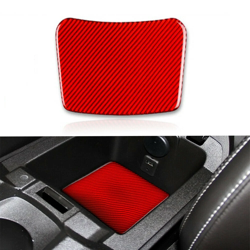 Красная накладка на заднее сиденье из углеродного волокна для Chevrolet Camaro 2016