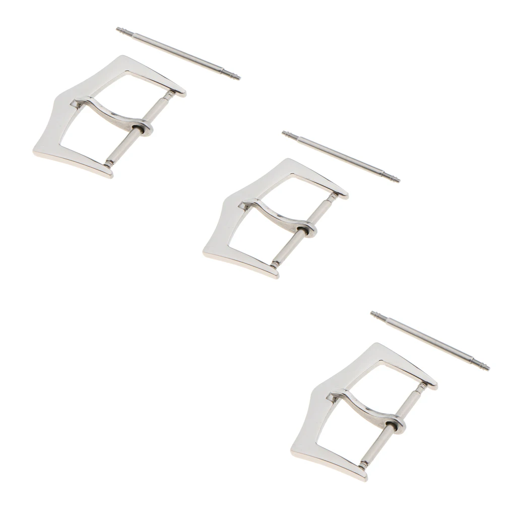 Нержавеющая сталь Полировка изогнутая Пряжка ремешок бар застежка для часов